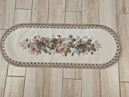 Bieżnik Gobelinowy ecru z szenilwwem Kwiaty wzó RÓże