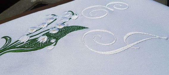Usługa haft monogramu .Haft personalizowany