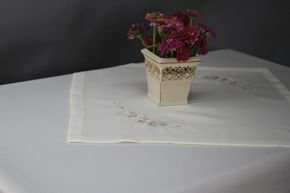 Serweta Bratki haft ecru