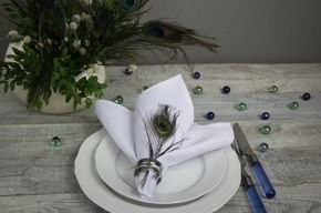 Serwetka plamoodporna biała 35x35