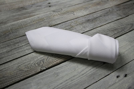 Serwetka bawełniana bankietowa żakard ecru wzór nr 1