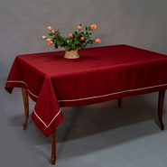 Obrus bordo z wypustką imitacja lnu