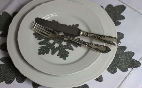 Płatek śniegu glamour serwetka