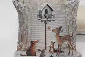 Poszewka Świąteczna gobelinowa Sarenka  45x45 cm