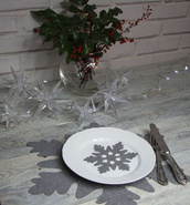 Płatek śniegu glamour serwetka