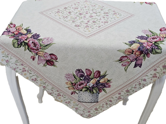 Serweta gobelinowa Kwiaty wzór Tulipany w konewce