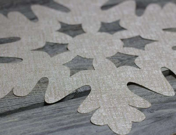 Płatek śniegu złota serwetka