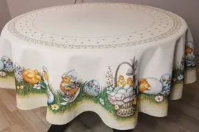 Obrus gobelinowy Wielkanocny fi 160 cm