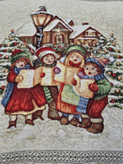 Poszewka Świąteczna gobelinowa  Kolędnicy