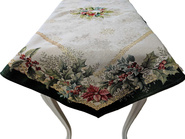 Serweta Gobelinowa Świąteczna  z zieloną listwą 100x100