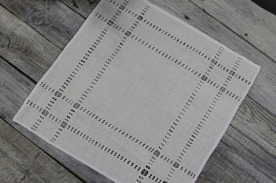 Serwetka lniana Mereżka ręcznie robiona  M1 (handmade) 