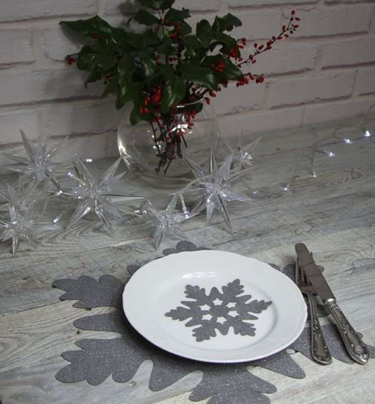 Płatek śniegu glamour serwetka