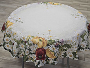 Obrus gobelinowy Kwiaty Polne koło fi140