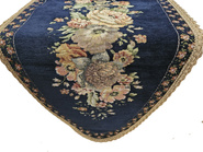 Bieżnik Gobelinowy granatowy z szenilwwem Kwiaty wzór  Róże 