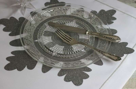 Płatek śniegu glamour serwetka