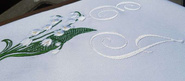 Usługa haft monogramu .Haft personalizowany