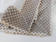 Obrus lniany biały Zofia z beżową koronką prostokąt