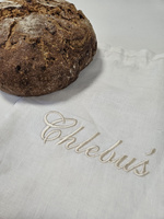 Lniany worek na chleb "Chlebuś "