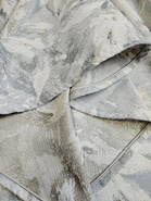 Gruby dwustronny obrus żakardowy koło szaroniebieski