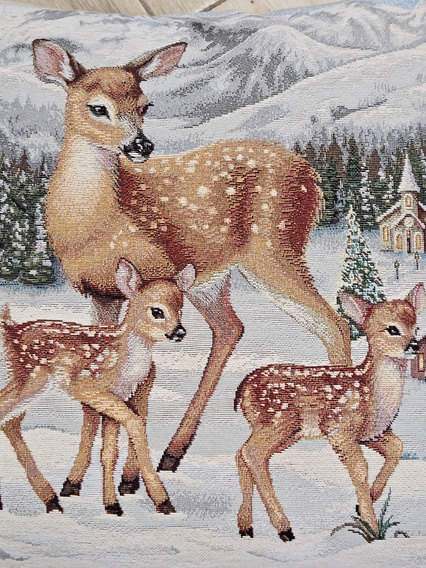 Poszewka Świąteczna gobelinowa Jelonki