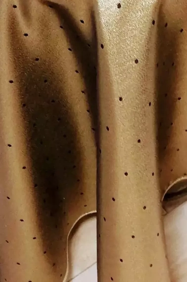 Obrus Świąteczny plamoodporny metalizowany dwustronny granatowo - złoty koło