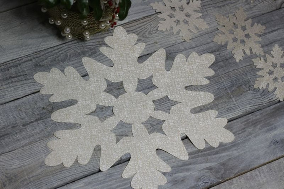 Płatek śniegu złota serwetka