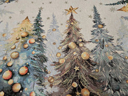 Serweta Gobelinowa Świąteczna  Choinki 100x100