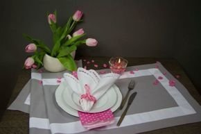 Bieżnik plamoodporny Karolina szary