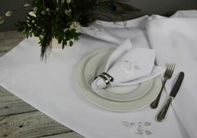 Serwetka plamoodporna Różyczka biała