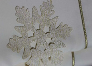 Płatek śniegu złota serwetka