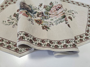 Bieżnik Gobelinowy ecru z szenilwwem Kwiaty wzó RÓże