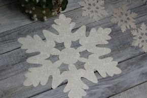 Płatek śniegu złota serwetka