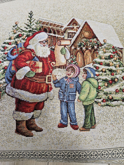 Poszewka Świąteczna gobelinowa  Mikołaj 