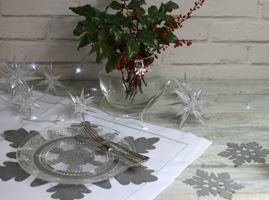 Płatek śniegu glamour serwetka