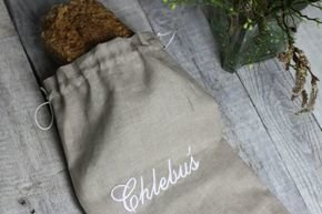 Lniany worek na chleb "Chlebuś "