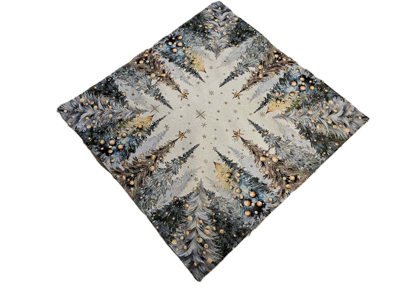 Serweta Gobelinowa Świąteczna  Choinki 100x100