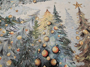 Serweta Gobelinowa Świąteczna  Choinki 100x100