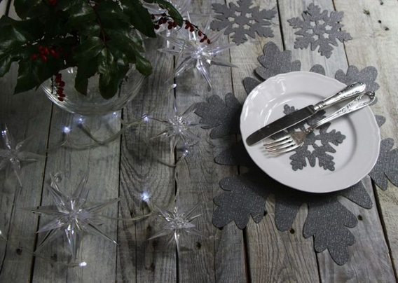 Płatek śniegu glamour serwetka