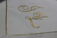 Usługa haft monogramu .Haft personalizowany