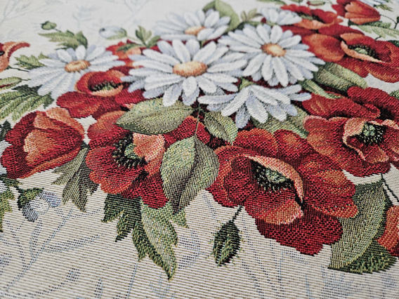Serweta gobelinowa Kwiaty wzór  Maki
