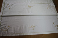 Usługa haft monogramu .Haft personalizowany