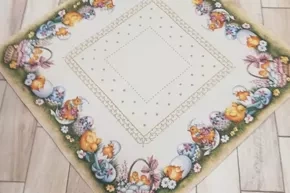 Serweta gobelinowa  Kurczaczki