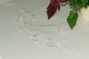 Obrus  plamoodporny  Retro haft ecru - owal