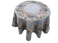 Obrus gobelinowy z szenilem kremowy Kwiaty  wzór Róże Fi160