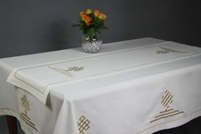 Bieżnik New York haft stare złoto