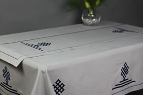 Bieżnik New York haft granatowy