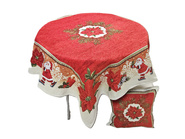 Serweta gobelinowa z szenilem czerwona świąteczna