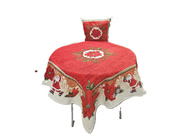 Serweta gobelinowa z szenilem czerwona świąteczna